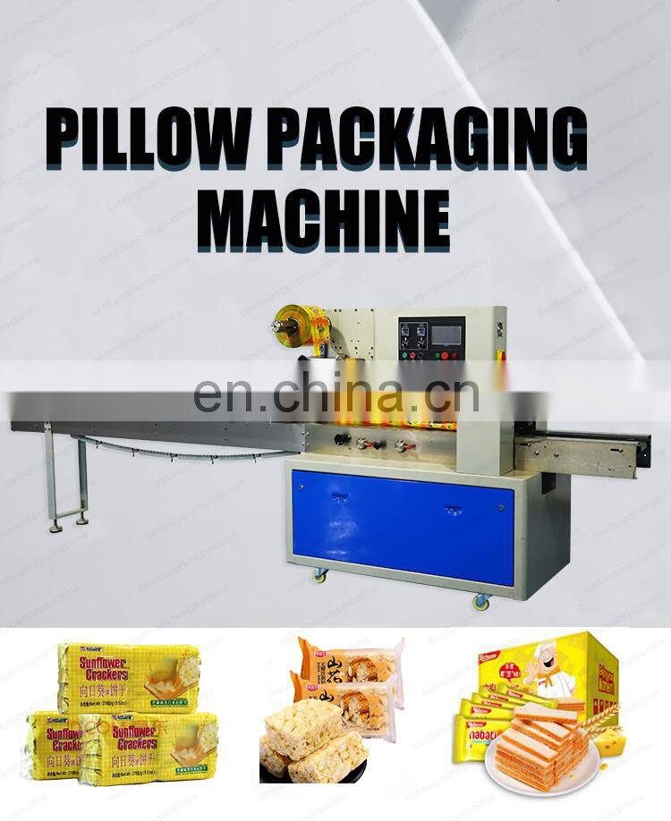 Factory price dessiccant snack bar packaging machine Automatic pillow packing machine