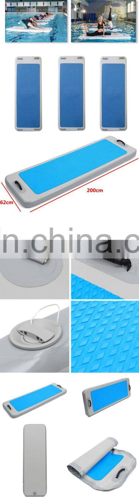 Hot Sale Pontoon Inflatable Platform Floating Water Yoga GYM Mat Air Dock Inflatable Bouncing Mat