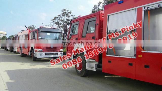 Sinotruk HOWO 8Tons Water Fire Fighting Vehicle Fire Truck With Water and Foam Tanker For Sales Call Ms.Pinky 0086 15897603919 W