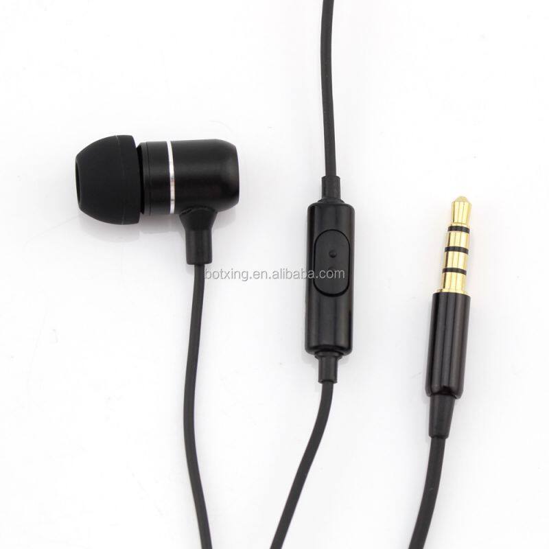 2017 new product metal earphones made in Chinese factory