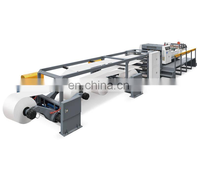 UGM1700A 4 2 6 Reel Web Guiding System Tension control High Speed Paper Roll to sheet Cutting Machine