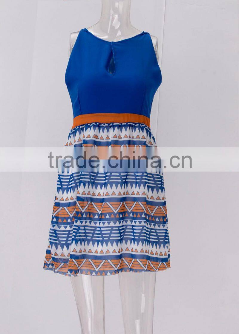 summer Casual dress Fashion dress Sleeveless lady dress