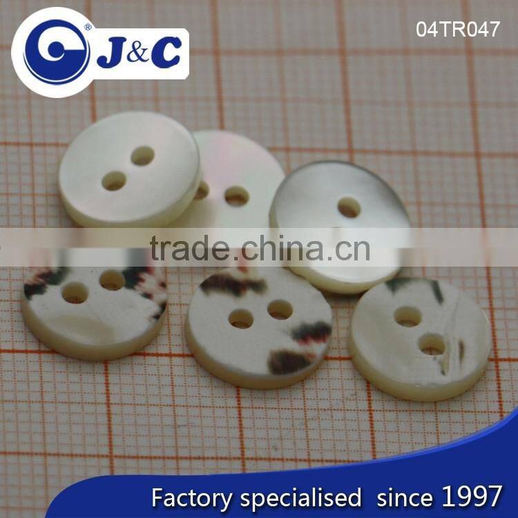 J&C leaf shape Trocas shell buttons for fashion shirt.TR047,048