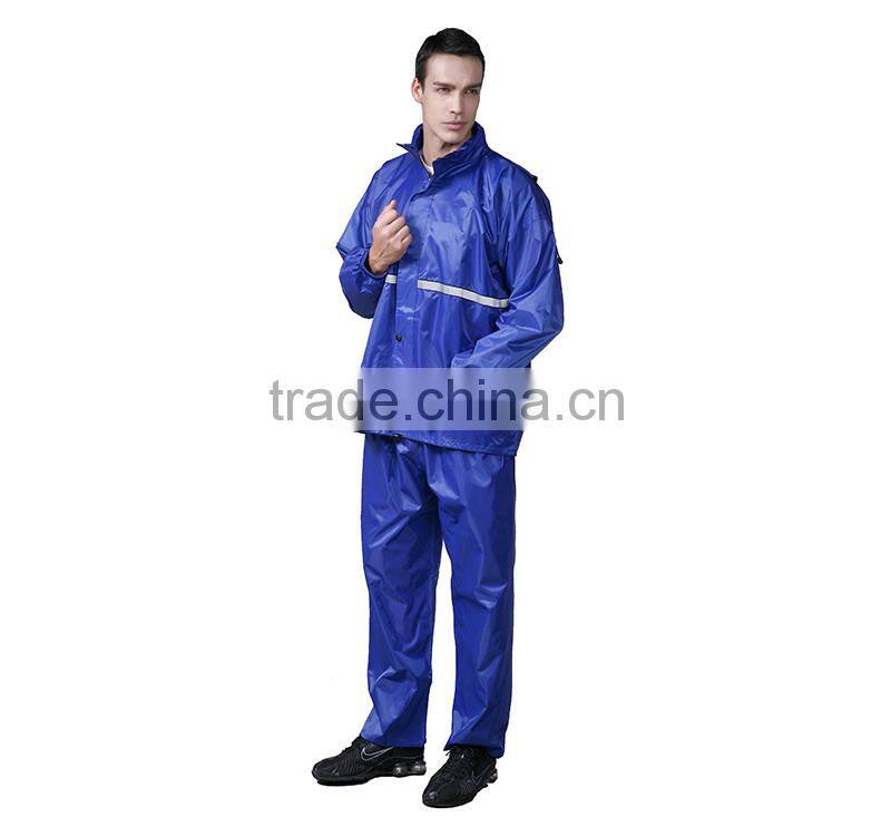 YANLI 100%waterproof, cheap pvc raincoat and pant for adult