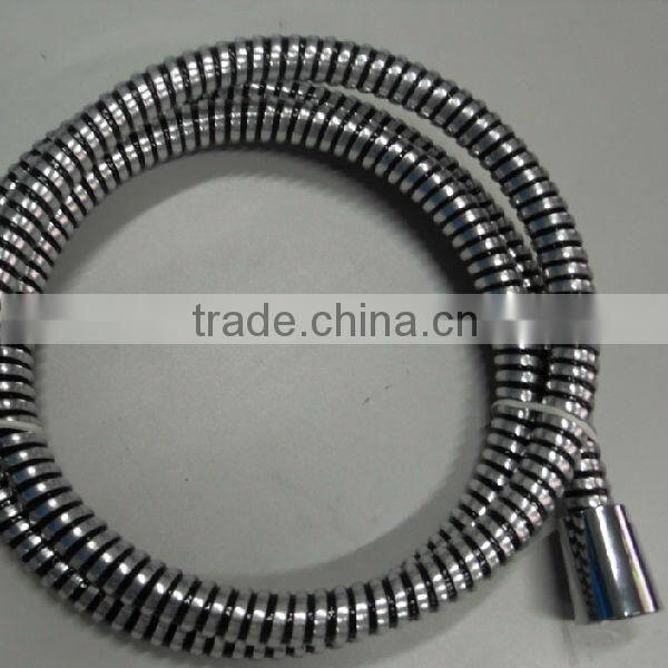black concave-convex pvc spiral shower hose