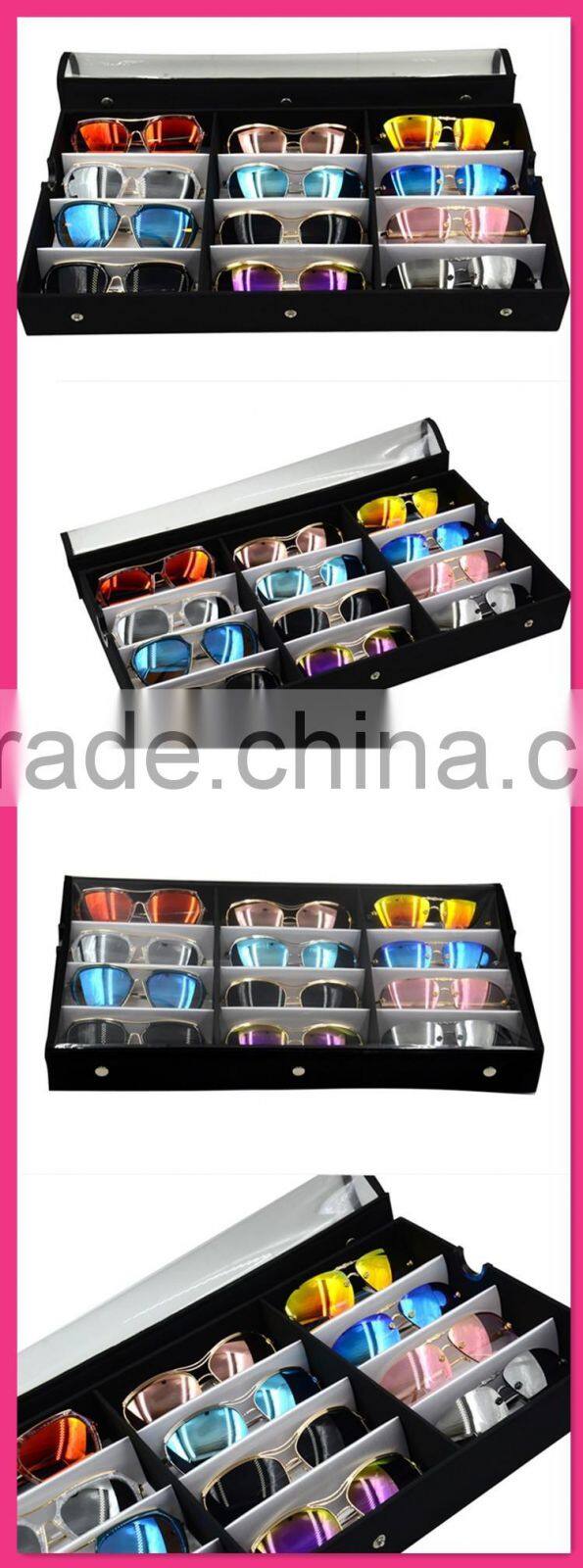 China Factory Portable Display Large Storage Sunglasses Box Spectacle Case