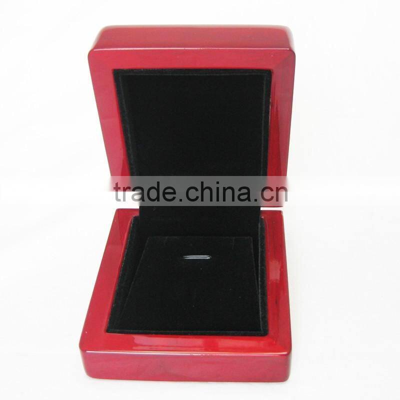 W1480P Whosale Pendant Jewelry Wooden Box High Glossy With Velvet lined