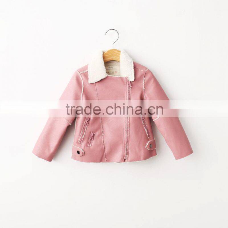 Kids clothing autumn winter new children leather girl coat high quality girls outerwear kids wear