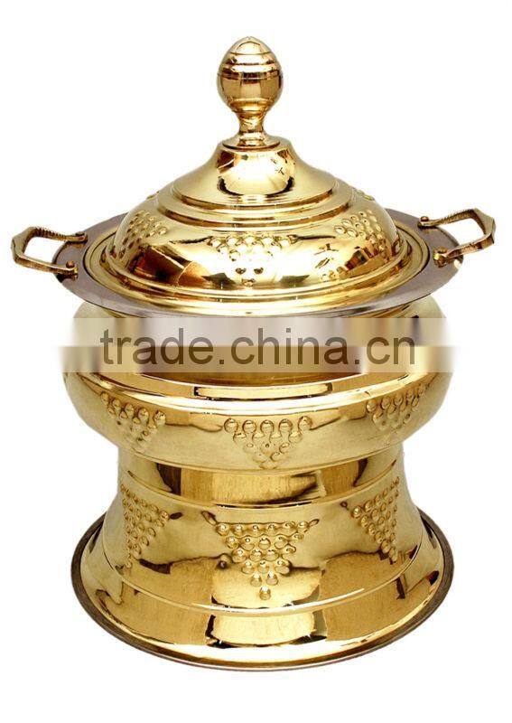 Brass Cheffing Dish, Wedding & Party utensils, food serving dish, hot keeping dish, Catering item, Hotel & Restaurant utensils