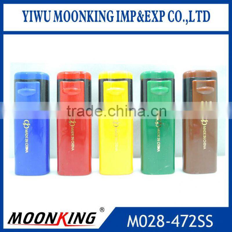 New arrival customized piezo electric windproof gas refillable smoking lighter
