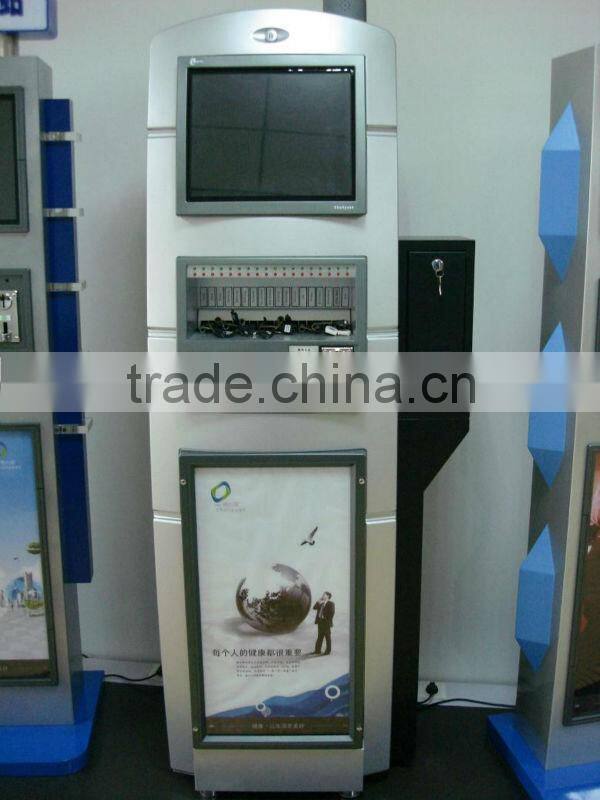 Internet-connected Cell Phone Charging Kiosk