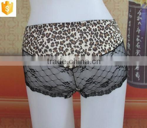 sexy transparent lady underwear,leopard print lace underwear panty