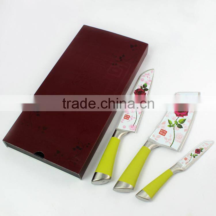 Professional high quality stainless steel knife set