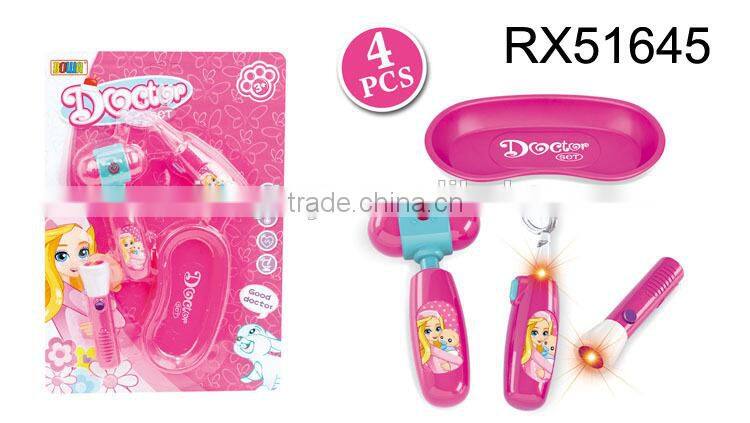 Plastic pretend play toys family doctor toys set for kids