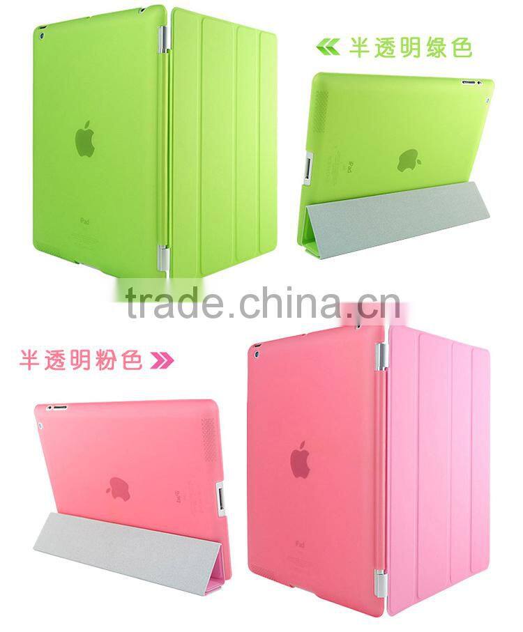 new product Smart cover For iPad 6 leather Stand case