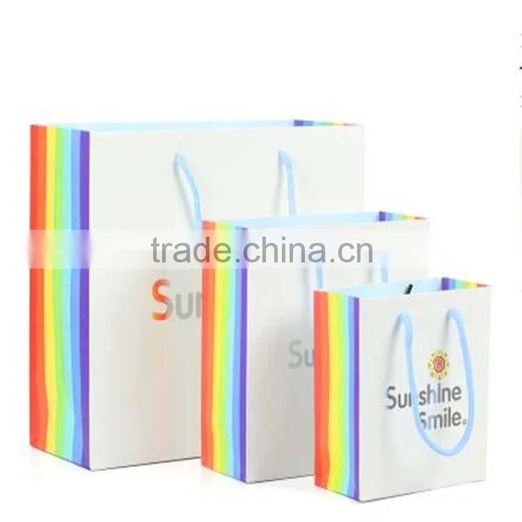 Competitive Price Custom Luxury Full Color Paper Shopping Bag with Logo Printed Manufacturer