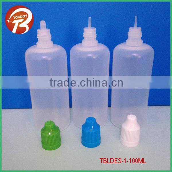 3ml LDPE long nozzle dropper bottle with childproof safety cap TBLDES-1-3ML
