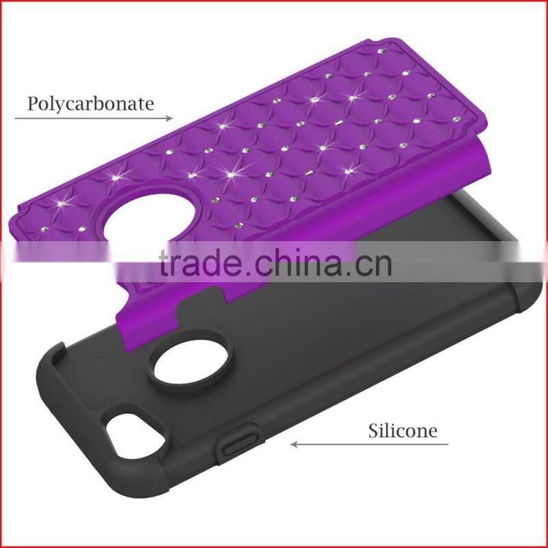 Newest Diamond stars 3 in 1 phone case for Iphone 7
