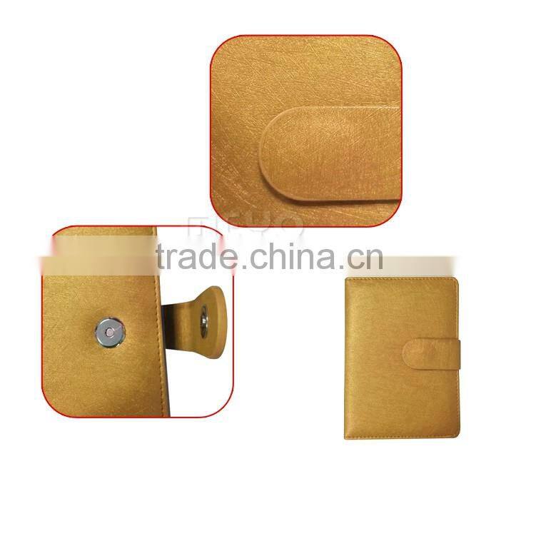 Official ping wood ball point pen and PU notebook wedding set