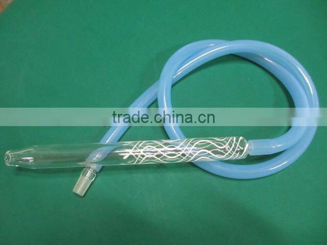 beautiful hookah waterpipe with glass mouth tip