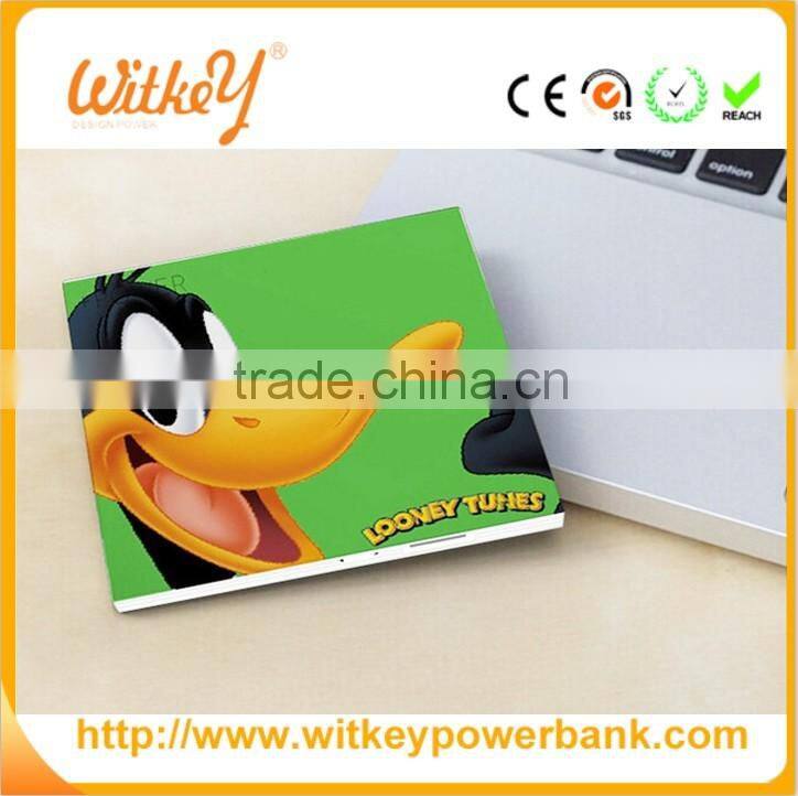 Super slim Aluminum and ABS material mobile power bank 2500mAh