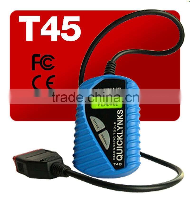 OBD II EOBD car code reader, OBD2 scanner, code scanner T45 for VAG
