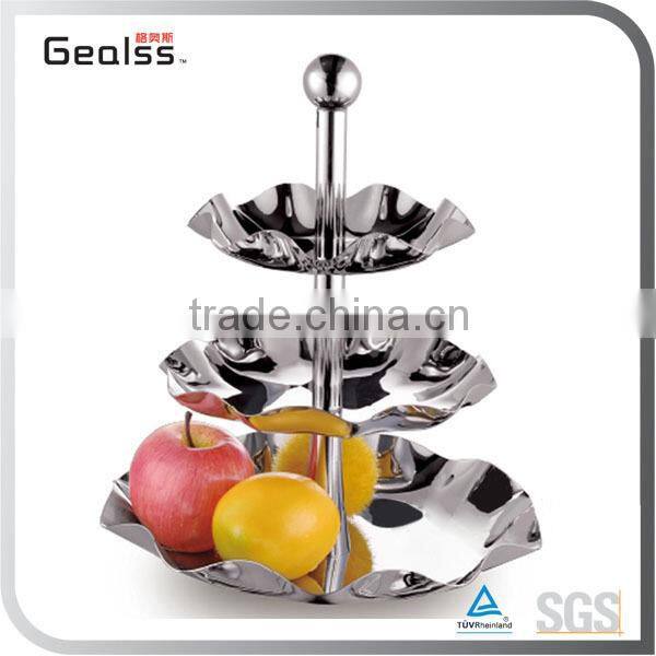Cupcake Stand Stainless Steel Three Tier Cake Stand