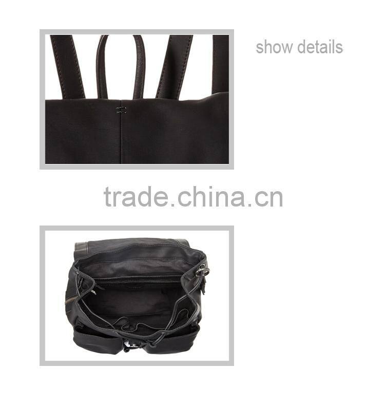 high quality backpack female/wholesale leather backpack/fashion girls backpack