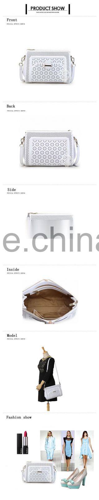 European Fashion Women Hot Sale Plain Color Leather Manufacturers China Leather Tote