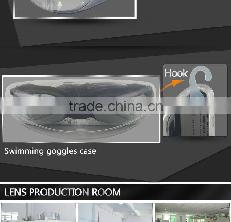 Wide vision mirrored swim goggles for men