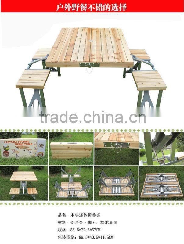 Outdoor Wooden Folding Table