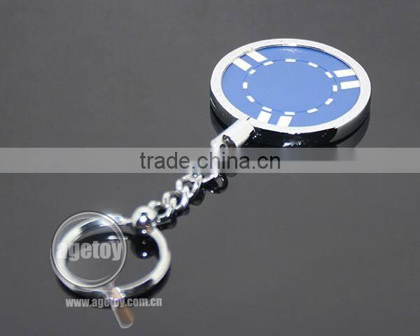 40mm Clay Poker Chips 45mm Casino Coin Holder Metal Poker Chips Key Ring