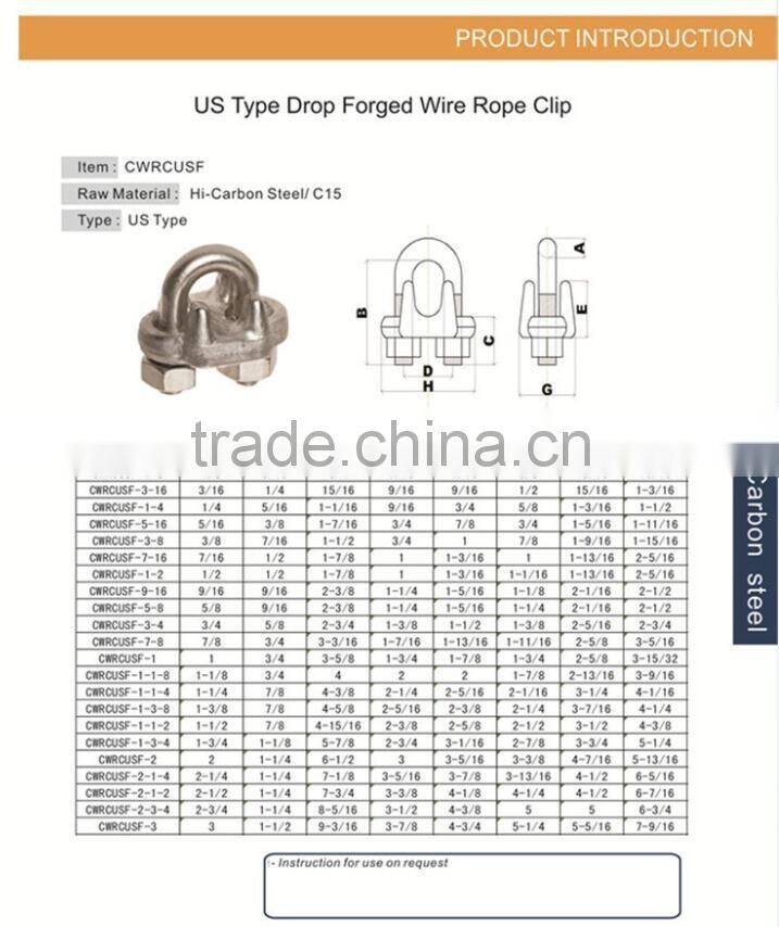 hot sale wire rope clip