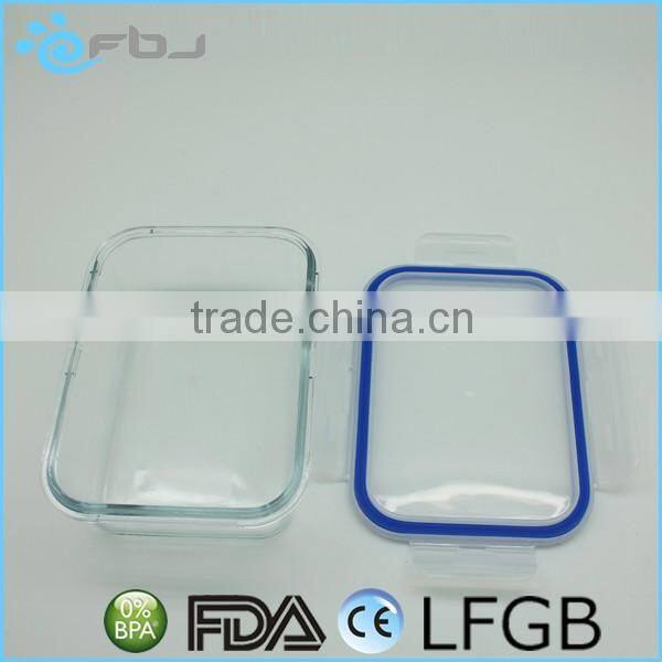 Hot Sale Clear Airtight Microwave Pyrex Glass Lunch Box