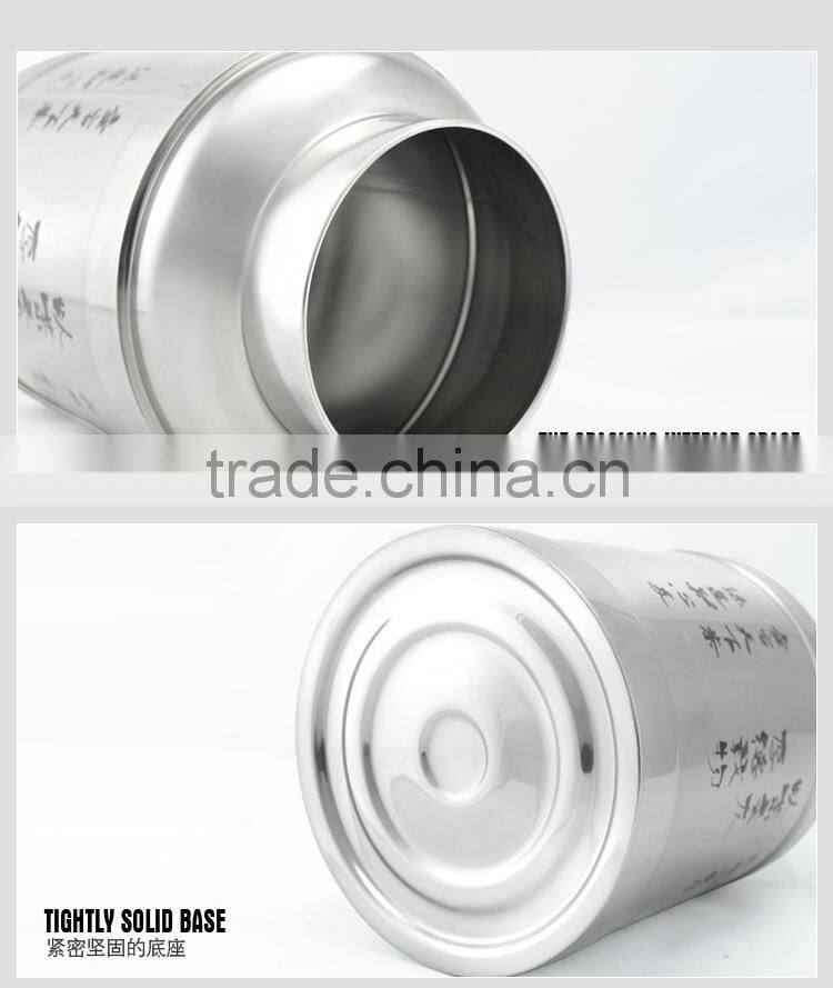 airtight stainless steel round tea sugar coffee storage containers 2015