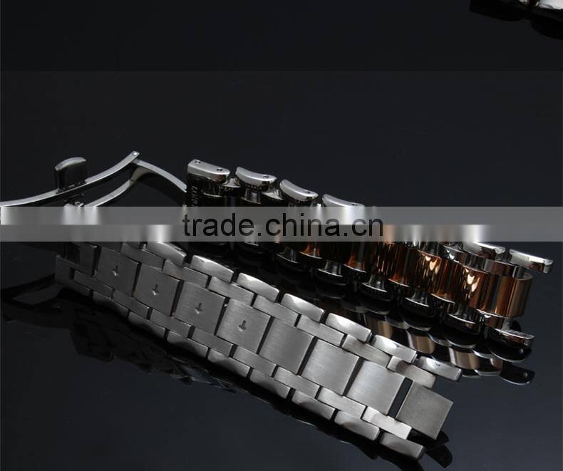 16|20mm high quality imported stainless steel watch bracelet for men's and women's Wholesale 3PCS