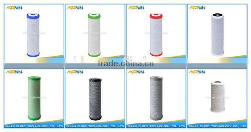 Acid-wahsed cooconut shell carbon water filter cartridge 10 inch big