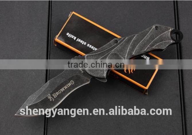 OEM Browning B49 outdoor multifunctional camping hunting survival folding blade knife/knives