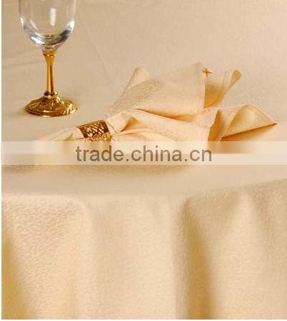 2016 hot sale luxioury Europe-style round polyester jacquard table cloth for wedding banquet