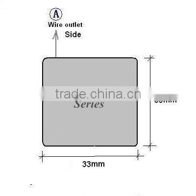 Square Burglar-proof cable / box / wire rope with key ring end attachment