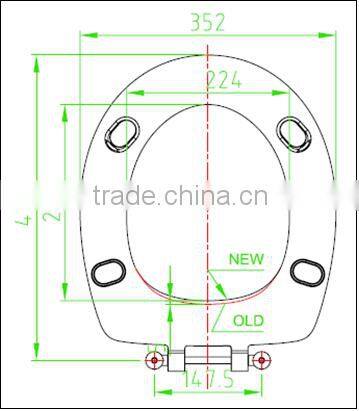 Factory wholesale disabled toilet accessories ring only toilet seat
