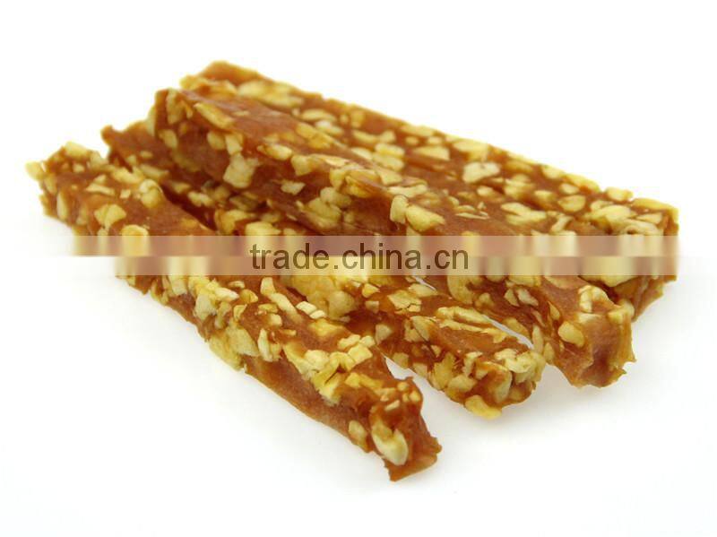 wholesale natural dry fish skin and white biscuit wraps pet dog Snack