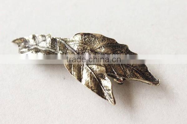 2016 New Metal Clip,Retro leaf spring clip,alloy leaf hairpin headdress for ladies