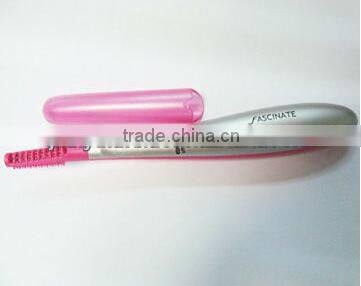 lady fashion cute makeup eyelash curler with plastic handle