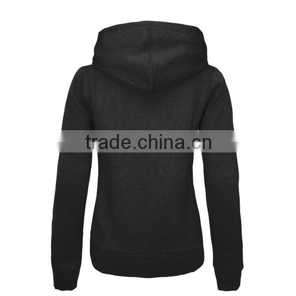 ladies plain zip hoodies fleece jacket womens