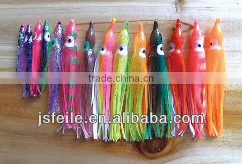 90MM gold octopus skirt soft fishing lure