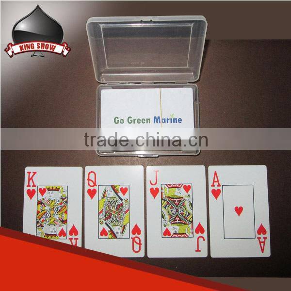 custom logo plastic box for playing cards with good price