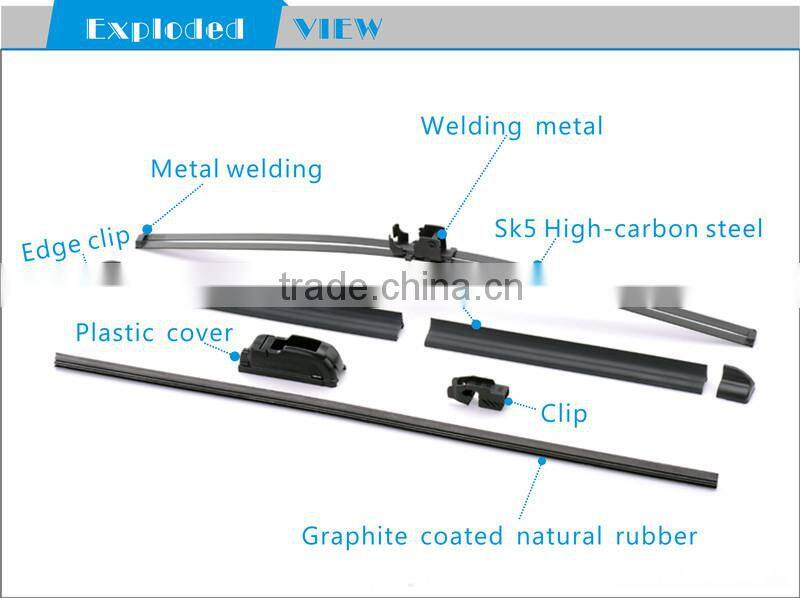 universal 8 adapters pinch tab wiper blade 19mm wiper blade for Toyota