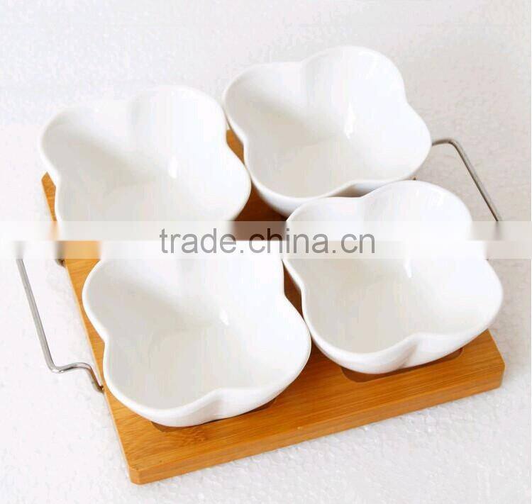 custom designed bamboo children food tray wholesale