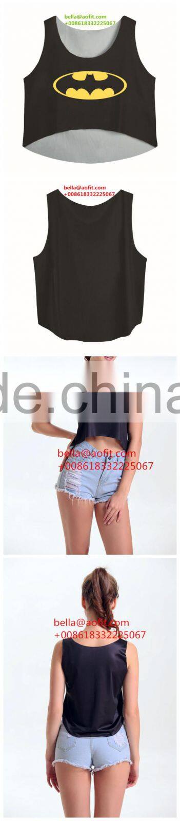 express china supplier wholesale new singlet custom print Tank Top